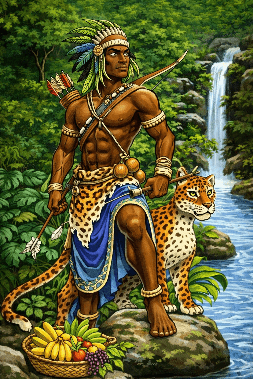 Ochosi - Divine Hunter - Orisha in Afro-Cuban salsa